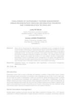 Challenges of sustainable tourism management: urban regeneration through information transfer and communication technology