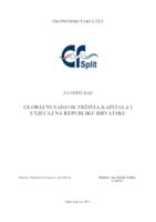 prikaz prve stranice dokumenta Globalni nadzor tržišta kapitala i utjecaj na Republiku Hrvatsku