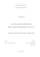 prikaz prve stranice dokumenta Analiza kapitaliziranosti Hrvatskog bankarskog sustava i utjecaj na dugoročnu stabilnost