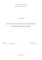 prikaz prve stranice dokumenta Mogućnost poboljšanja turističke ponude Imotske krajine