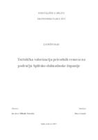 prikaz prve stranice dokumenta Turistička valorizacija prirodnih resursa na području Splitsko-dalmatinske ţupanije