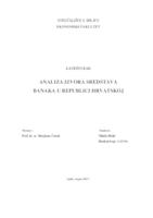 prikaz prve stranice dokumenta Analiza izvora sredstava banaka u Republici Hrvatskoj