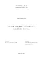 prikaz prve stranice dokumenta UČINAK PROGRAMA VJERNOSTI NA LOJALNOST KUPACA