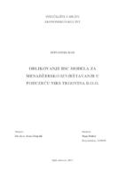 prikaz prve stranice dokumenta OBLIKOVANJE BSC MODELA ZA MENADŽERSKO IZVJEŠTAVANJE U PODUZEĆU NIRS TRGOVINA D.O.O.