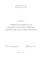prikaz prve stranice dokumenta OPOREZIVANJE DOHOTKA OD NESAMOSTALNOG RADA: USPOREDBA REPUBLIKA HRVATSKA I ČEŠKA REPUBLIKA