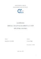 prikaz prve stranice dokumenta OBUKA I RAZVOJ KADROVA U OTP SPLITSKA BANKA