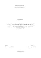 prikaz prve stranice dokumenta UPRAVLJANJE PROJEKTOM KORISTEĆI SOFTVERSKI ALAT BITRIX U ONLINE OKRUŽENJU