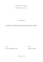 prikaz prve stranice dokumenta ODRŽIVI TURIZAM REPUBLIKE HRVATSKE 