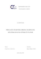 prikaz prve stranice dokumenta PREGLED CHARTERA PREMA MARINAMA SPLITSKO-DALMATINSKE ŽUPANIJE