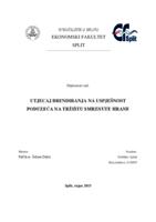 prikaz prve stranice dokumenta Utjecaj brendiranja na uspješnost poduzeća na tržištu smrznute hrane