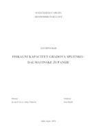 prikaz prve stranice dokumenta FISKALNI KAPACITET GRADOVA SPLITSKO -DALMATINSKE ŽUPANIJE