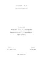 prikaz prve stranice dokumenta POREZNI SUSTAV U SEKTORU GRAĐEVINARSTVA U REPUBLICI HRVATSKOJ