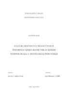 prikaz prve stranice dokumenta STANJE,TRENDOVI I MOGUĆNOSTI INFORMACIJSKO-KOMUNIKACIJSKIH TEHNOLOGIJA U HOTELSKOJ INDUSTRIJI