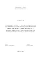 prikaz prve stranice dokumenta USPOREDBA STANJA I MOGUĆNOSTI POSEBNIH OBLIKA TURIZMA REGIJE DALMACIJE S REGIJOM PROVANSA-ALPE-AZURNA OBALA