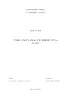 prikaz prve stranice dokumenta POSLOVNI PLAN NA PRIMJERU OPG-a „Jurišić"