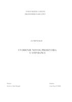prikaz prve stranice dokumenta UVOĐENJE NOVOG PROIZVODA U OTP BANCI
