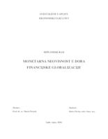 prikaz prve stranice dokumenta MONETARNA NEOVISNOST U DOBA FINANCIJSKE GLOBALIZACIJE