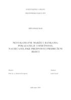 prikaz prve stranice dokumenta NETO KAMATNE MARŽE U BANKAMA: POKAZATELJI USPJEŠNOSTI, NATJECATELJSKE PREDNOSTI I PRIDRUŽENI RIZICI