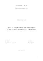 prikaz prve stranice dokumenta UTJECAJ MONETARNE POLITIKE SAD-a I ECB-a NA VALUTE ZEMALJA U RAZVOJU