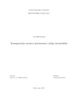 prikaz prve stranice dokumenta Komparacija sustava autonomne vožnje automobila