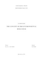 prikaz prve stranice dokumenta THE CONCEPT OF PRO-ENVIRONMENTAL BEHAVIOUR