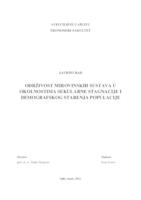 prikaz prve stranice dokumenta ODRŽIVOST MIROVINSKIH SUSTAVA U OKOLNOSTIMA SEKULARNE STAGNACIJE I DEMOGRAFSKOG STARENJA POPULACIJE