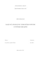 prikaz prve stranice dokumenta KAKVOĆA RURALNE TURISTIČKE PONUDE CETINSKE KRAJINE