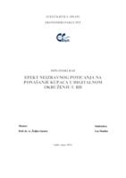 prikaz prve stranice dokumenta EFEKT NEIZRAVNOG POTICANJA NA PONAŠANJE KUPACA U DIGITALNOM OKRUŽENJU U RH