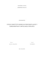 prikaz prve stranice dokumenta Utjecaj identiteta marke na prepoznatljivost i konkurentnost obiteljskog poduzeća 