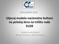 prikaz prve stranice dokumenta Utjecaj modela nacionalne kulture na položaj žena na tržištu rada EU28