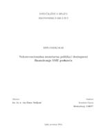 prikaz prve stranice dokumenta Nekonvencionalna monetarna politika i dostupnost financiranja SME poduzeća