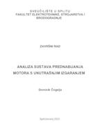 prikaz prve stranice dokumenta Analiza sustava prednabijanja motora s unutrašnjim izgaranjem