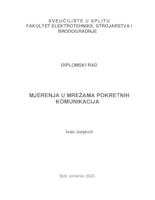 prikaz prve stranice dokumenta Mjerenja u mrežama pokretnih komunikacija