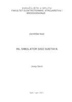 prikaz prve stranice dokumenta HIL simulator SISO sustava