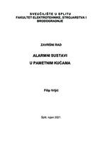 prikaz prve stranice dokumenta Alarmni sustavi u pametnim kućama