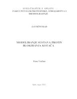 prikaz prve stranice dokumenta Modeliranje sustava protiv blokiranja kotača