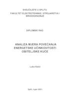 prikaz prve stranice dokumenta Analiza mjera povećanja energetske učinkovitosti obiteljske kuće