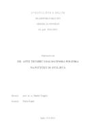 prikaz prve stranice dokumenta Dr. Ante Trumbić i dalmatinska politika početkom 20. stoljeća