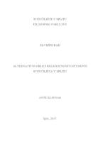 prikaz prve stranice dokumenta Alternativni oblici religioznosti i studenti Sveučilišta u Splitu