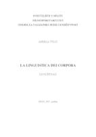 prikaz prve stranice dokumenta LA LINGUISTICA DEI CORPORA
