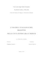 prikaz prve stranice dokumenta L'USO DELL'ITALIANO E DEL DIALETTO NELLE CITTA` DI PESCARA E TRIESTE