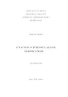 prikaz prve stranice dokumenta STRATEGIE DI INTENSIFICAZIONE MODIFICAZIONE