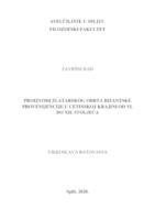 prikaz prve stranice dokumenta Proizvodi zlatarskog obrta bizantske provenijencije u Cetinskoj krajini od VI. do XII. stoljeća