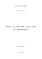 prikaz prve stranice dokumenta Atentat na kralja Aleksandra I.Karađorđevića