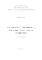 prikaz prve stranice dokumenta I NUMERALI NELLA FRASEOLOGIA ITALIANA E CROATA: ASPETTI CONTRASTIVI