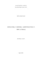 prikaz prve stranice dokumenta OSMANSKA VJERSKA ARHITEKTURA U HRVATSKOJ