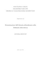 prikaz prve stranice dokumenta Denominazione dell’infanzia abbandonata nella Dalmazia ottocentesca