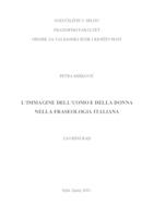 prikaz prve stranice dokumenta L´IMMAGINE DEL´UOMO E DELLA DONNA NELLA FRASEOLOGIA ITALIANA