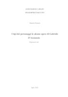 prikaz prve stranice dokumenta I TIPI DEI PERSONAGGI IN ALCUNE OPERE DI GABRIELE D´ ANNUNZIO