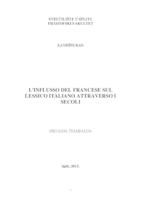 prikaz prve stranice dokumenta L'INFLUSSO DEL FRANCESE SUL LESSICO ITALIANO ATTRAVESO I SECOLI